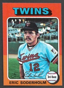 1975 TOPPS MINI #54  Eric Soderholm  MINNESOTA TWINS  EX-MINT+   A - Picture 1 of 2