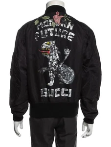 GUCCI Reversible ,,Modern Future'' Bomber Jacket Men's IT46  - Picture 1 of 8