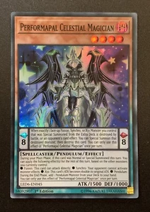 Performapal Celestial Magician - LED6-EN045 - Super Rare - 1st Ed - YuGiOh TCG - Picture 1 of 3