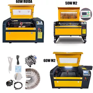 VEVORmachine de gravure laser CO2, 50W / 60W, reida 4060 / m2, Contrôleur de lit - Foto 1 di 25