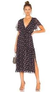 MISA LOS ANGELES LOS ANGELES VERONIQUE DRESS - NAVY/PINK FLORAL Size M - Picture 1 of 6