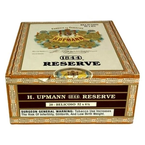 Caja de cigarros Hurmann 1844 Reserve VACÍA Belicoso 52 x 6 1/8 - Imagen 1 de 11