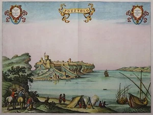 Pozzuoli - Pozzuolo / Phlegräische Felder - Covens & Mortier 1705 - Original - Picture 1 of 3