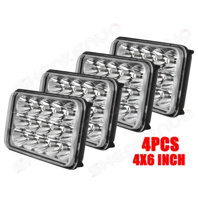 4x Fit Freightliner FLC/D Classic XL DOT Approved 4x6''LED Headlights HI-LO Beam - Image 1 of 4