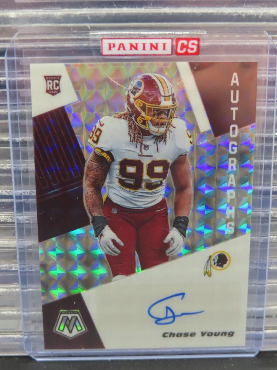 2020 Mosaic Chase Young Rookie Autographs Mosaic Prizm Auto RC #RA2 Redskins