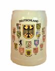 GERZ Munchner Bier VTG W. German Beer Mug Stein Stoneware 0.5 L  Beer Crests