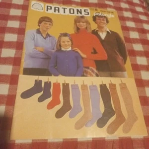 π Patons Classic Book 50 Vintage Knitting 14 patterns family Socks Gloves Jmprs - Picture 1 of 23