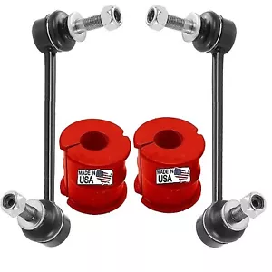 4pc Front Sway Bar Links Bushings For RWD Chrysler 300 Dodge Challenger Charger - Picture 1 of 4