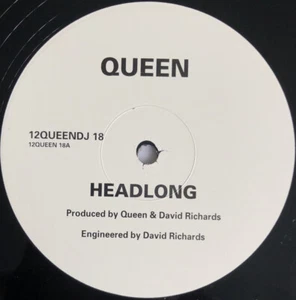QUEEN -Headlong- Rare UK White Label Promo 12” 12 QUEENDJ 18 (Vinyl Record) - Picture 1 of 2