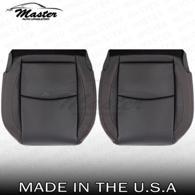 Cubierta de asiento de cuero negra perforada inferior izquierda y derecha 2014-2016 para Mazda 3 Foto 1 de 4