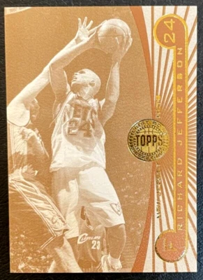 2005-06 NBA Topps First Row #83 Richard Jefferson Sepia Tone #19/25! Nets, Spurs - Image 1 of 2