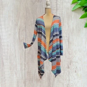 Kleine Strickjacke weiß Birke offen vorne Damen leicht Streifen Strick T56 - Bild 1 von 6