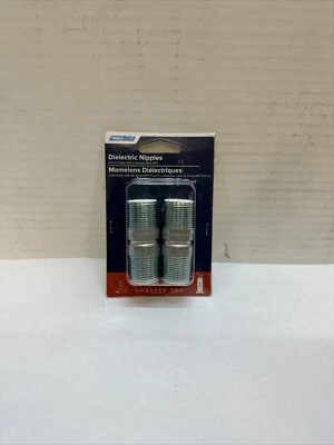 NUEVO CAMCO Calentador de Agua Dieléctrico Pezón, 3/4 x 3/4 x 2-1/2 pulgadas. MIP, 2-Pk. Foto 1 de 2