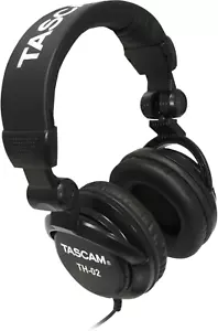 TASCAM TH-02 Over-Ear Studio Headphones, Wired, with 1/4" Adapter - NEW - Picture 1 of 10