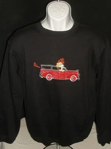 NWT Hang Ten Black Cotton Blend Embroidered L/S Sweatshirt Boys Sz L (16-18) - Picture 1 of 11