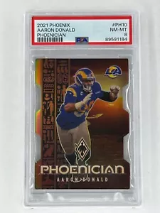 Aaron Donald 2021 Phoenix phönizisch SSP Stanzen Schnitt SELTEN Einsatz PSA 8 - Bild 1 von 2