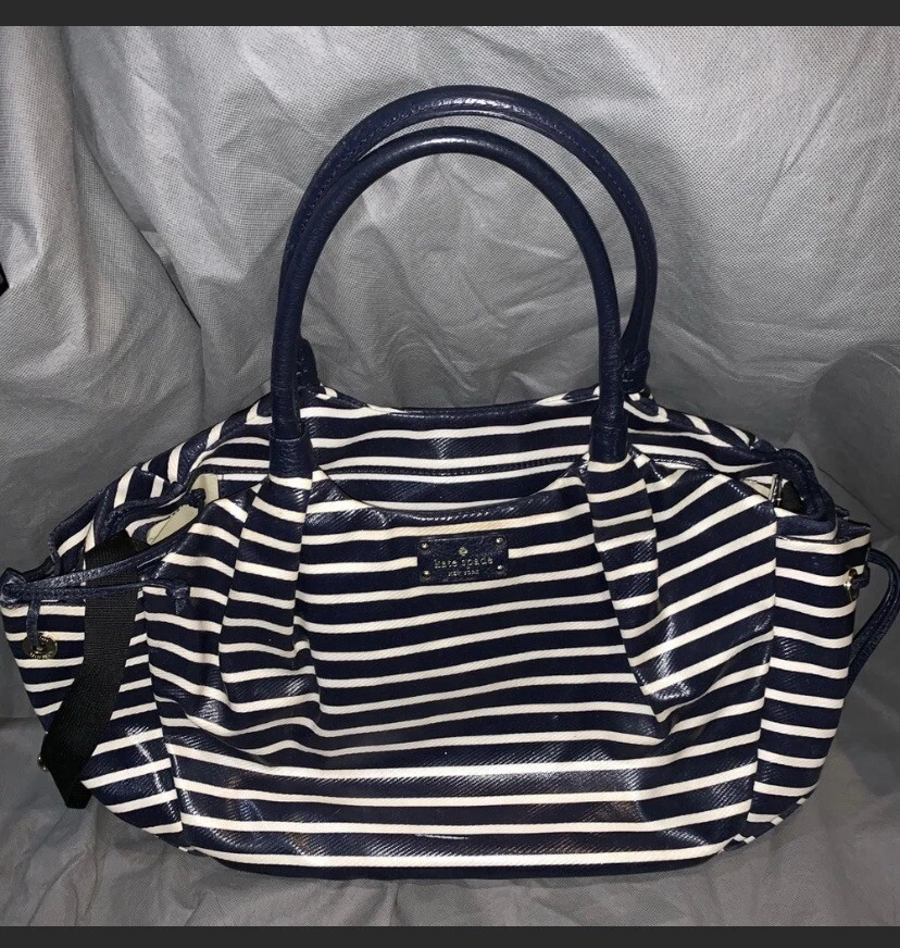 Bolso de viaje Kate Spade NY Watson Stevie a rayas para bebé 1019 Foto 1 de 4