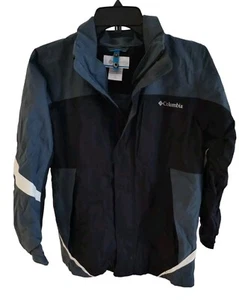 Columbia Interchange Omni-Tech Jacket Pullover Hoodie Size M (10/12) Blue Junior - Picture 1 of 9