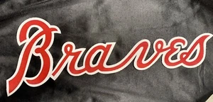 ATLANTA BRAVES "BRAVES" RED/WHITE AUTHENTIC JERSEY CHEST PATCH - 1 PC - Picture 1 of 1