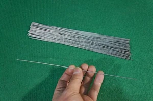 Barra di saldatura diritta 1,2 mm titanio 6al-4v 0,047"" x 10"" grado 5 asta 50 pz - Foto 1 di 5