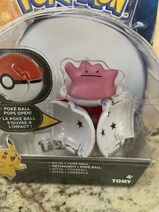 Pokemon DITTO Pop Action Throw Poke Ball Action Figure ~ New - Imagen 1 de 6
