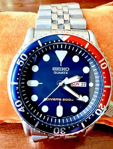Gents Seiko 7N36-7A09 Pepsi Scuba Divers Quartz Watch - 200m - Picture 1 of 7