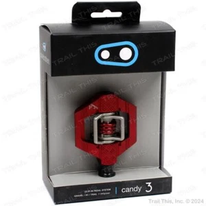 Crankbrothers Candy 3 MTB Bicycle Pedals Dual-Sided Clipless & Cleats Dark Red - Picture 1 of 3