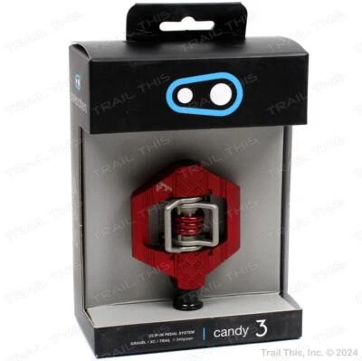 Pedales de bicicleta Crankbrothers Candy 3 MTB de doble cara sin clip y tacos rojo oscuro Foto 1 de 3