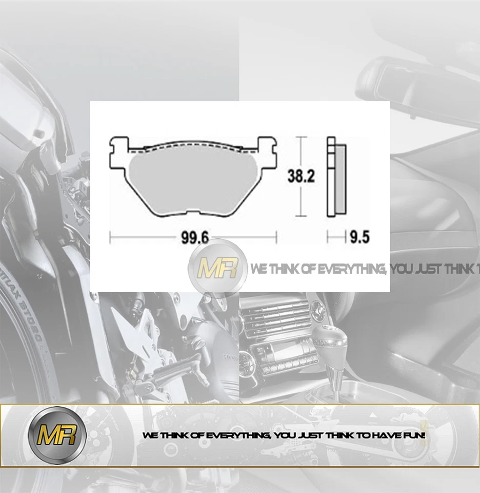 YAMAHA XT Z SUPER TENERE WORLDCR. 1200 2016 COPPIA PASTIGLIE FRENO POSTERIORI - Изображение 1 из 1
