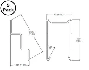 ECG RLY9002, clip de resorte de retención enchufe de relé para RLY9105 o R95-105 ~ paquete de 5 - Imagen 1 de 1