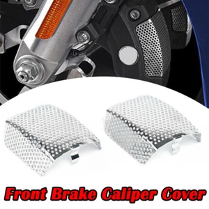Chrome Brake Caliper Insert Cover For Harley For Touring Models 2008-2019 U - Picture 1 of 6