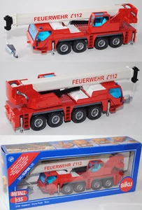 Gru mobile vigili del fuoco Siku Super 3730 00407 Liebherr LTM 1060/2 modello speciale - Foto 1 di 1