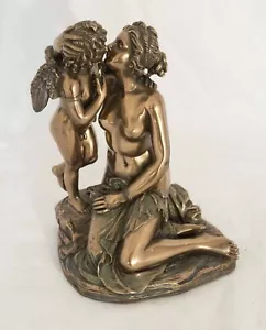 Engel Bronzefigur - Armor küsst Jungfrau - Putte Veronese Deko Jugendstil 3069 - Bild 1 von 5