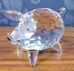 Swarovski großes Kristall Schwein Ornament - Bild 1 von 9