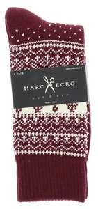 Herren Socken von Marc Ecko Rundhalslänge Fair Isle Muster Winter Strick Baumwollmischung  - Bild 1 von 30