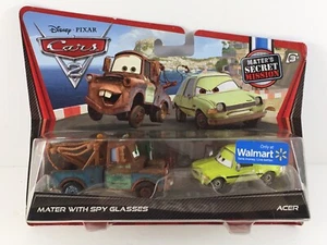 NEU 2010 Disney Pixar Autos 2 Materialien geheime Mission Acer Mater mit Spionagebrille - Bild 1 von 8