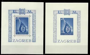 WWII Croatia NDH 1942 Victims of Senj Masacre Blocks ☀ MNH** - Picture 1 of 1