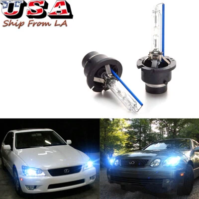 For Lexus ES GS RX IS300 2001-2005 D2R D2S 8000K Blue Xenon HID Headlight Bulbs - Image 1 of 4