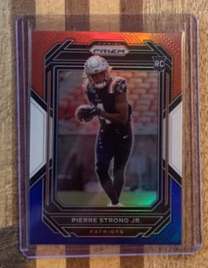 2022 Panini Prizm Red, White, & Blue PIERRE STRONG JR #325 Rookie Card RC - Pats - Picture 1 of 2