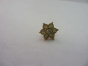 Lindo prendedor vintage de flor estrella joya transparente - Imagen 1 de 4