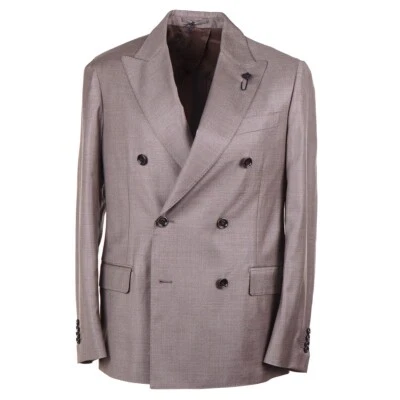Traje de Lana Lardini Gris-Marrón Loro Piana Super 150s 40R (UE 50) NUEVO CON ETIQUETAS Foto 1 de 4