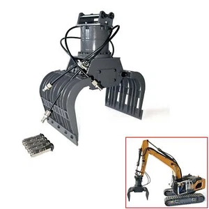 1:14 Hydraulikklaue Metallgreifer für XDRC 945 RC Fernsteuerung Bagger Modell - Picture 1 of 10