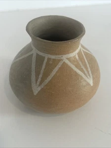 ANTIKE INDIANISCHE TARAHUMARA KERAMIK VASE 3 1/2" - Bild 1 von 4