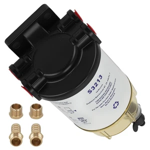 Sistema de filtro de motor marino para separador de agua combustible fueraborda S3213 35-809097 - Imagen 1 de 12