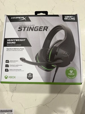HyperX CloudX Stinger Core Wireless Gaming Headset Xbox Series - Black/green NEW - Image 1 of 4