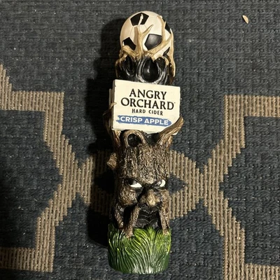 Angry Orchard Hard Cider Crisp Apple Figural Beer Tap Handle 10.5” Soccer Ball - Image 1 of 4