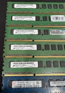 8 -2gb Memory Dimm PC3 Server Pull Bulk Lot Misc Untested As Is Read Description - Picture 1 of 11