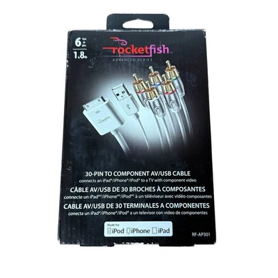 Cable compuesto y USB Rocketfish RF-AP301 30 pines para iPad iPhone a TV Foto 1 de 4