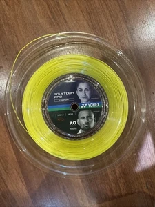 95% Yonex Poly Tour Pro 18 Reel 1.15mm PTP 115 Tennis String Yellow. 188m 623ft - Picture 1 of 9