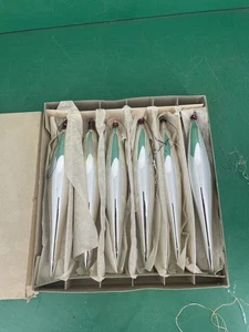 3/16/1121 ältere Christbaumkugeln Tropfen Tropfenform   Weihnachtsbaumkugeln - Bild 1 von 4